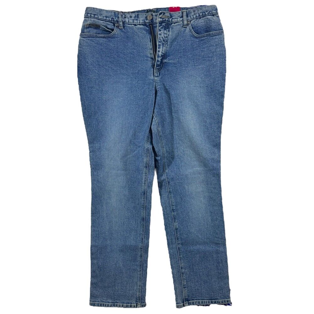 New York Jeans Woman’s Size 16 Natural Waist Flat Front Narrow Leg Pants Bottoms